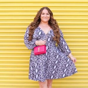 NEW Black & White Reptile Print Rebdolls Dress